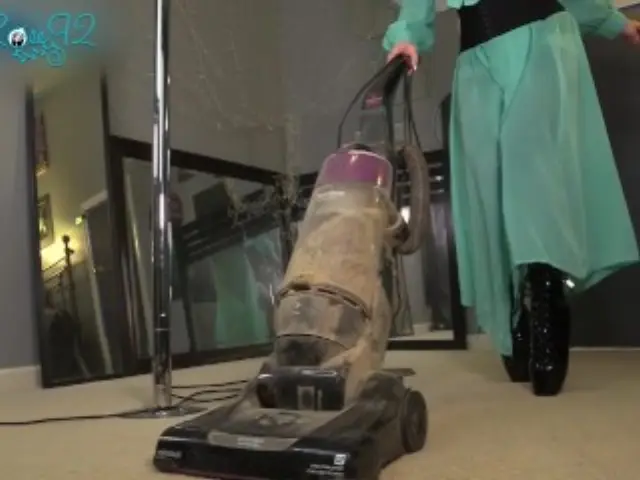 Vacuuming In Hobble Boots